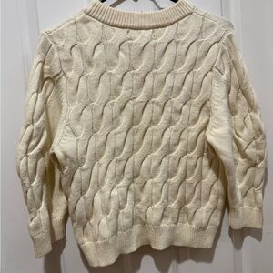 Treasure & Bond Ivory Cable Knit Sweater